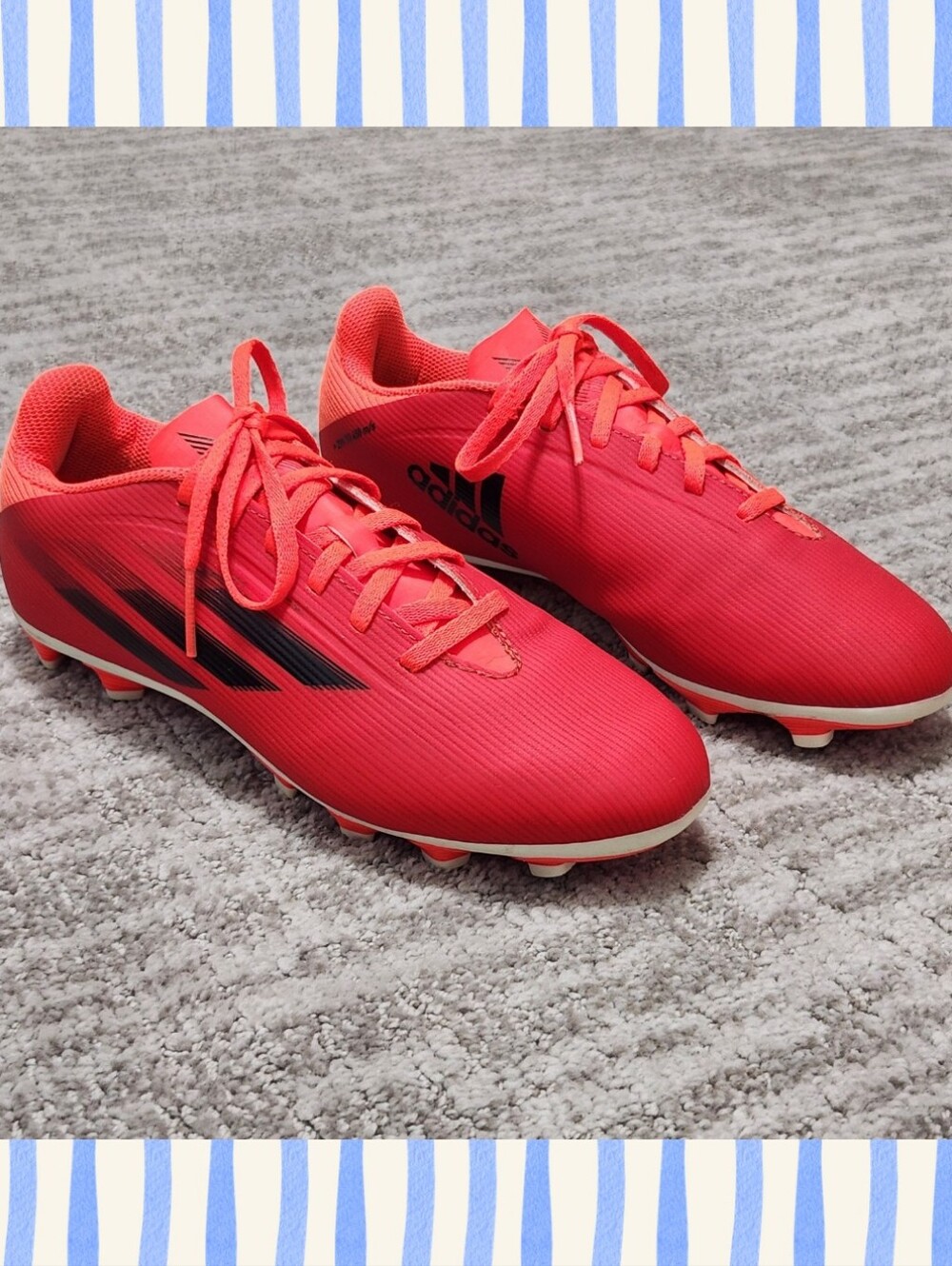 Adidas x Speedflow soccer cleats red orange size 6 men - Picture 1 of 10